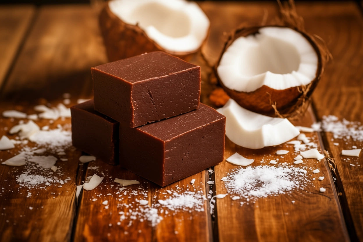 Olde Fashioned Chocolate Coconut Rum Fudge