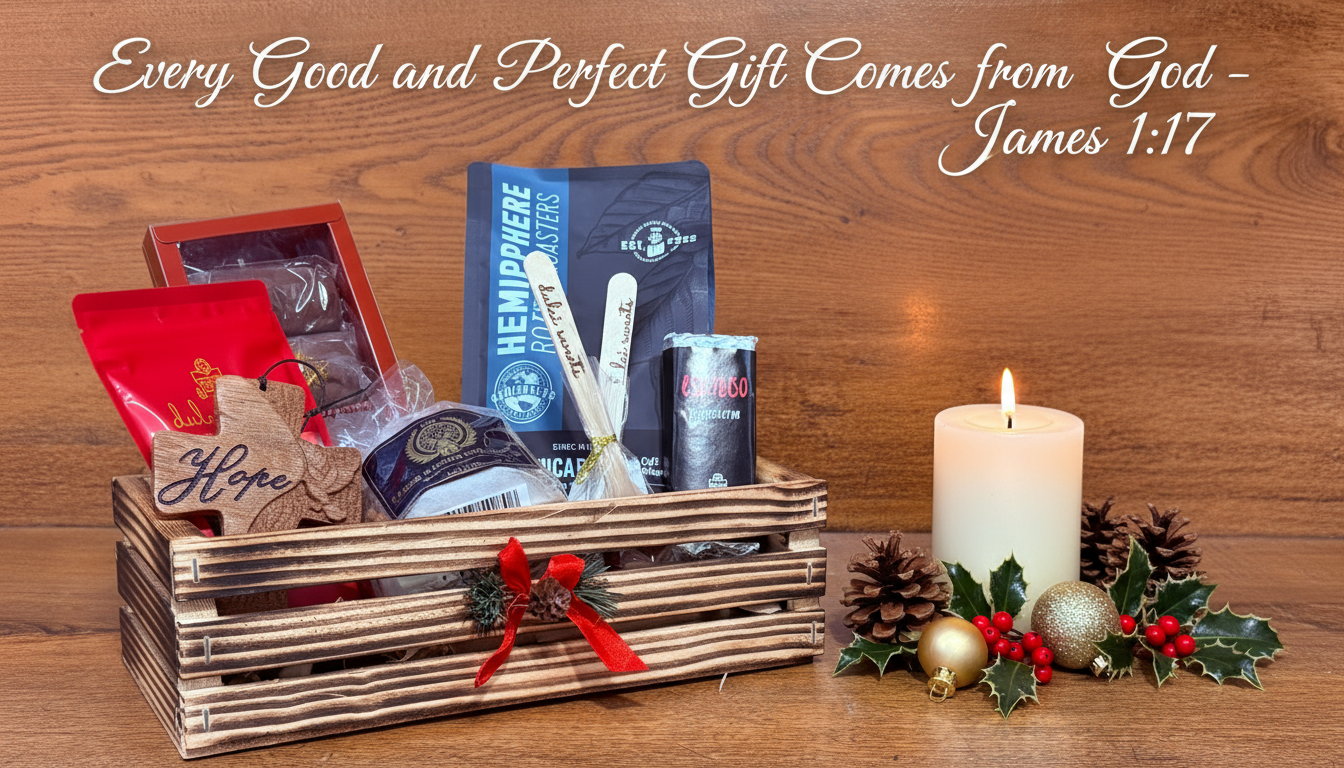 WOODEN “HOPE” CHRISTMAS GIFT CRATES