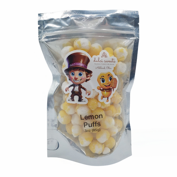 Lemon Square Rice Puffs Lemon Puffs - dulci sweets