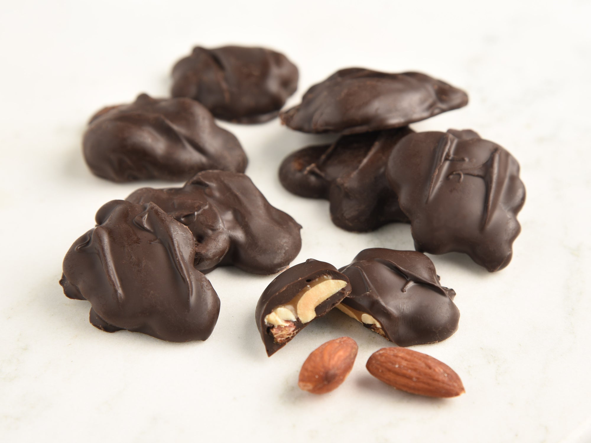 Dark Chocolate Almond Turtles