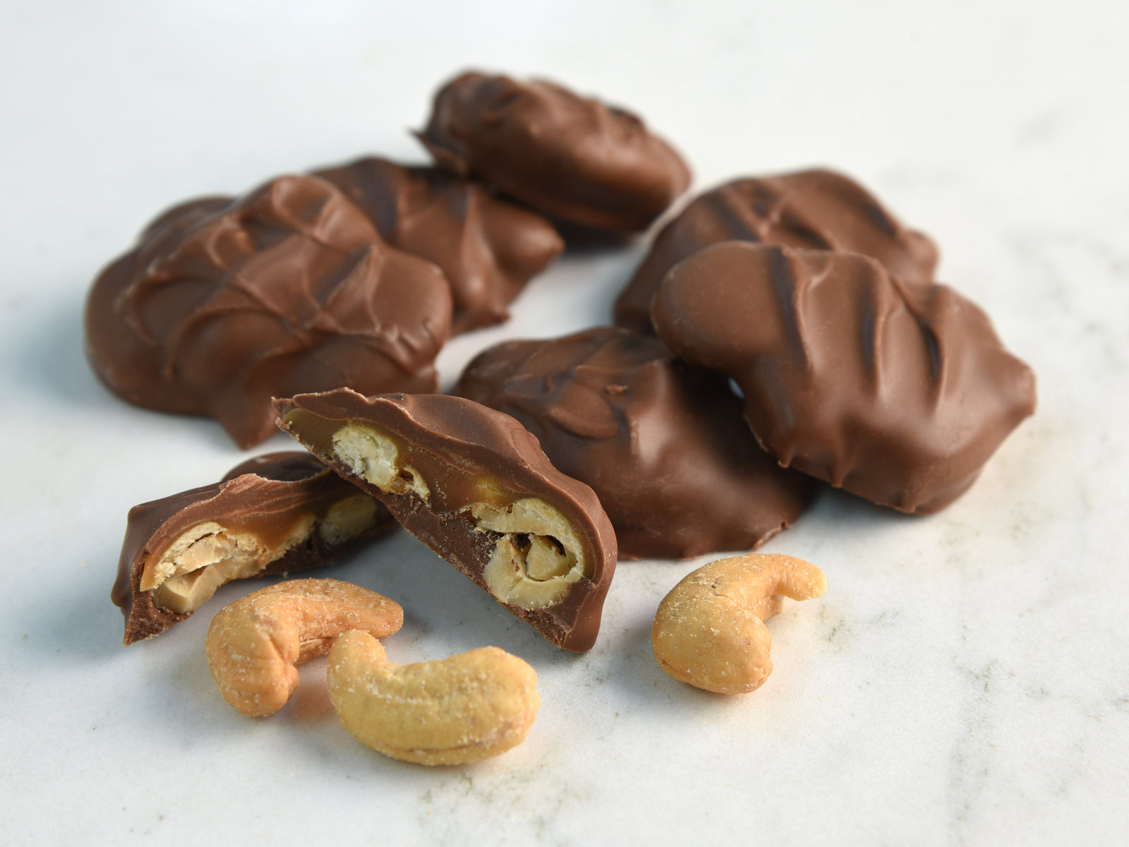 Milk Chocolate Cashew Turtles